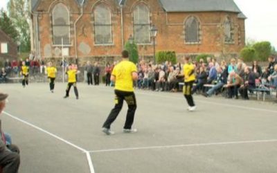 THIEULAIN SE QUALIFIE POUR LA FINALE DU CHAMPIONNAT DE BELGIQUE DE BALLE PELOTE.