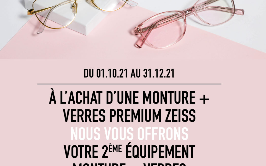 Une monture complète en cadeau chez votre opticien EnVue*