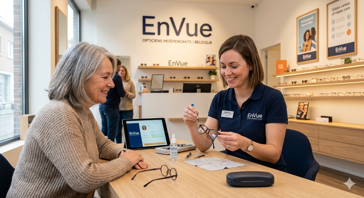 Faites contrôler vos lunettes chez votre opticien EnVue: un geste simple pour un meilleur confort visuel